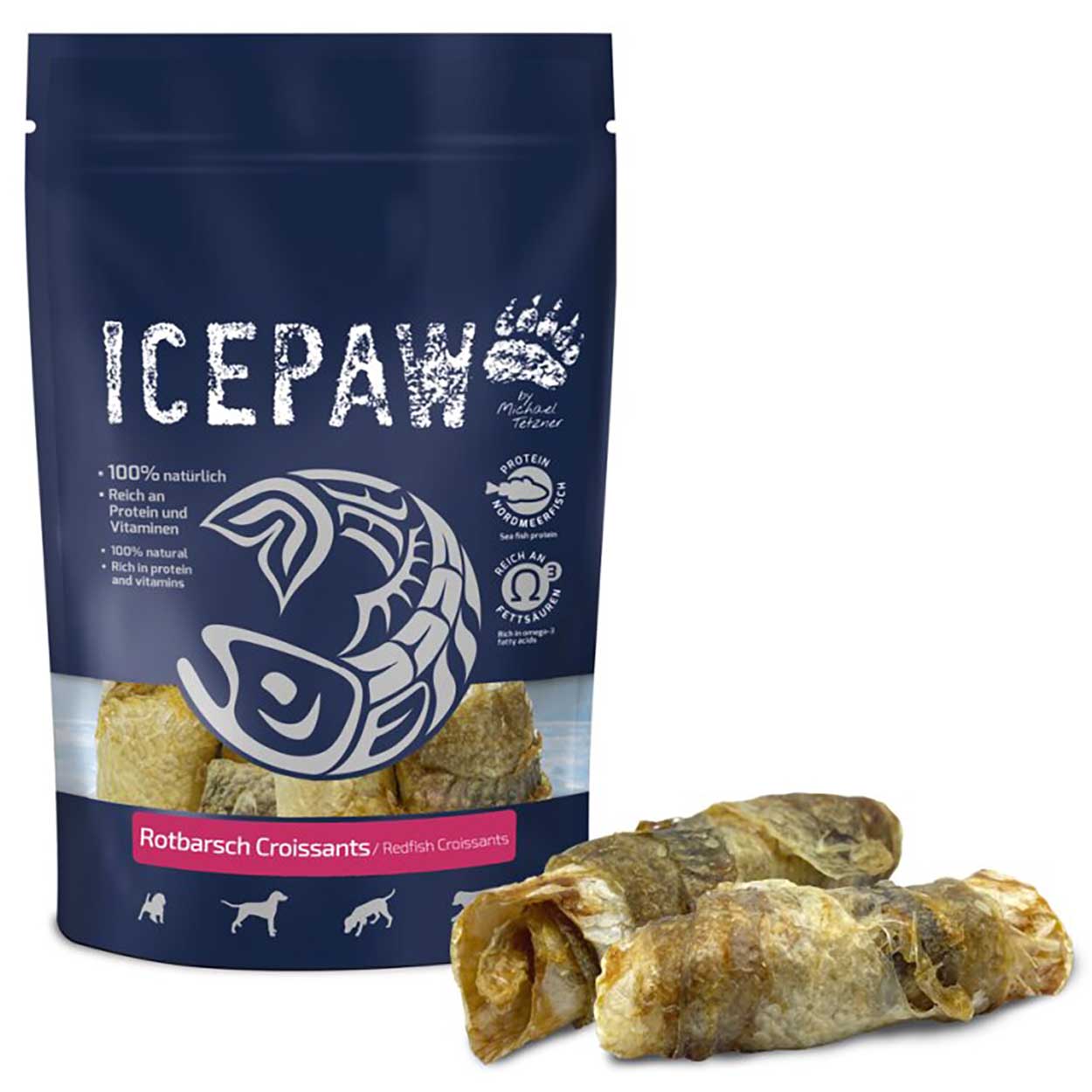 Icepaw Rotbarsch Croissants 5Stk