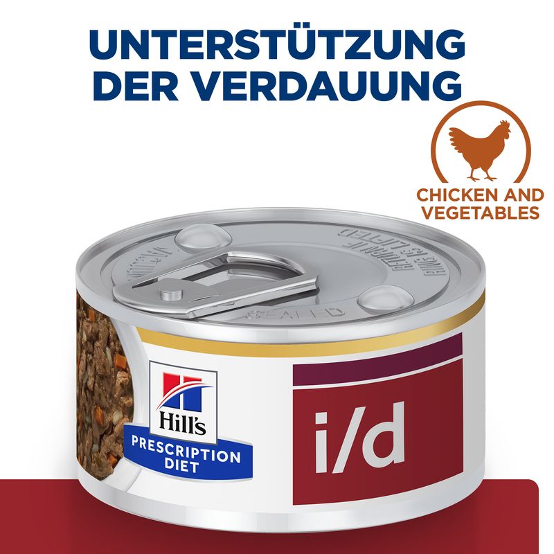 Hills Canine i/d Stress Ragout Huhn Gemüse 156g