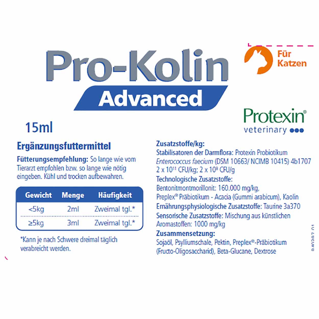 Pro-Kolin Advanced cats 15 ml