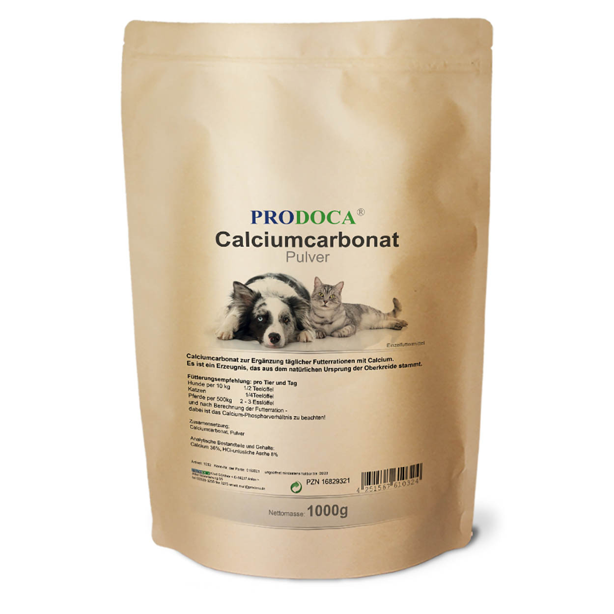 Prodoca Calciumcarbonat Pulver Hund