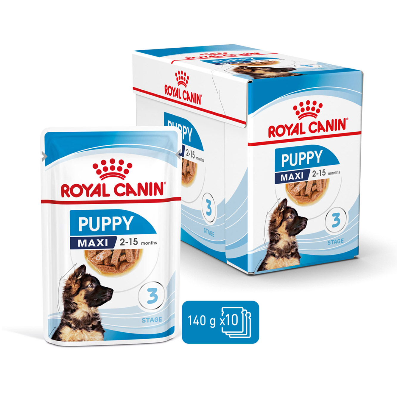 Royal Canin Hund Maxi Puppy 10x140g