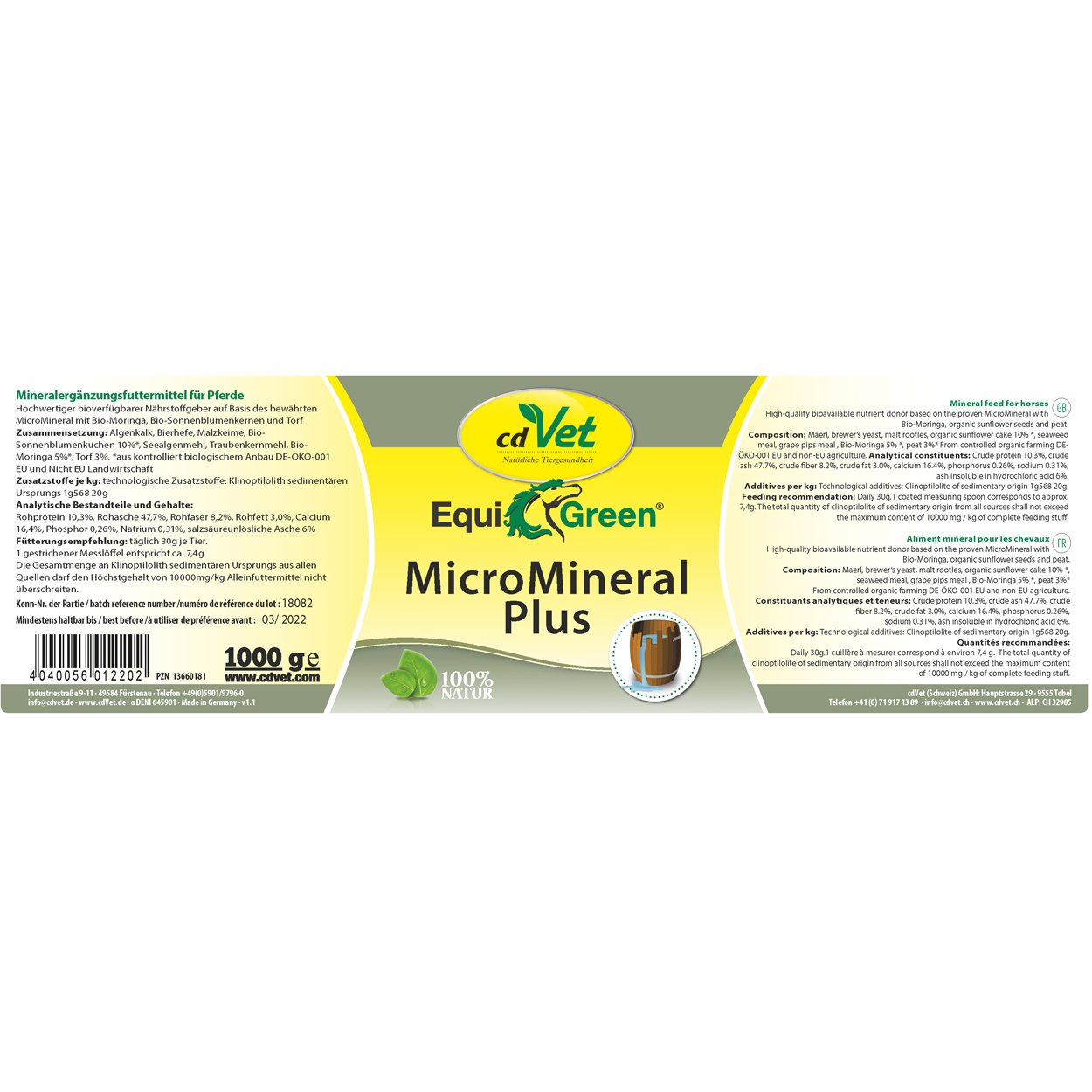 cdVet EquiGreen MicroMineral plus