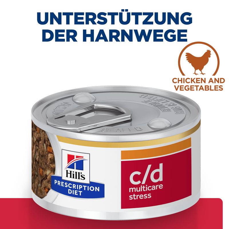 Hills Feline c/d multicare Stress Ragout Huhn 24x82g