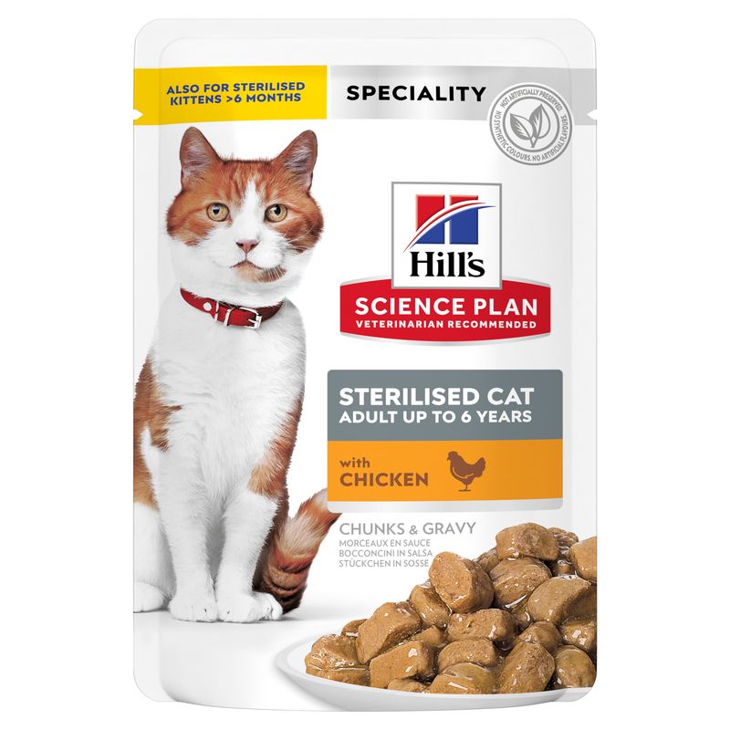 Hills Science Plan Katze Sterilised Cat Adult Huhn12x85g