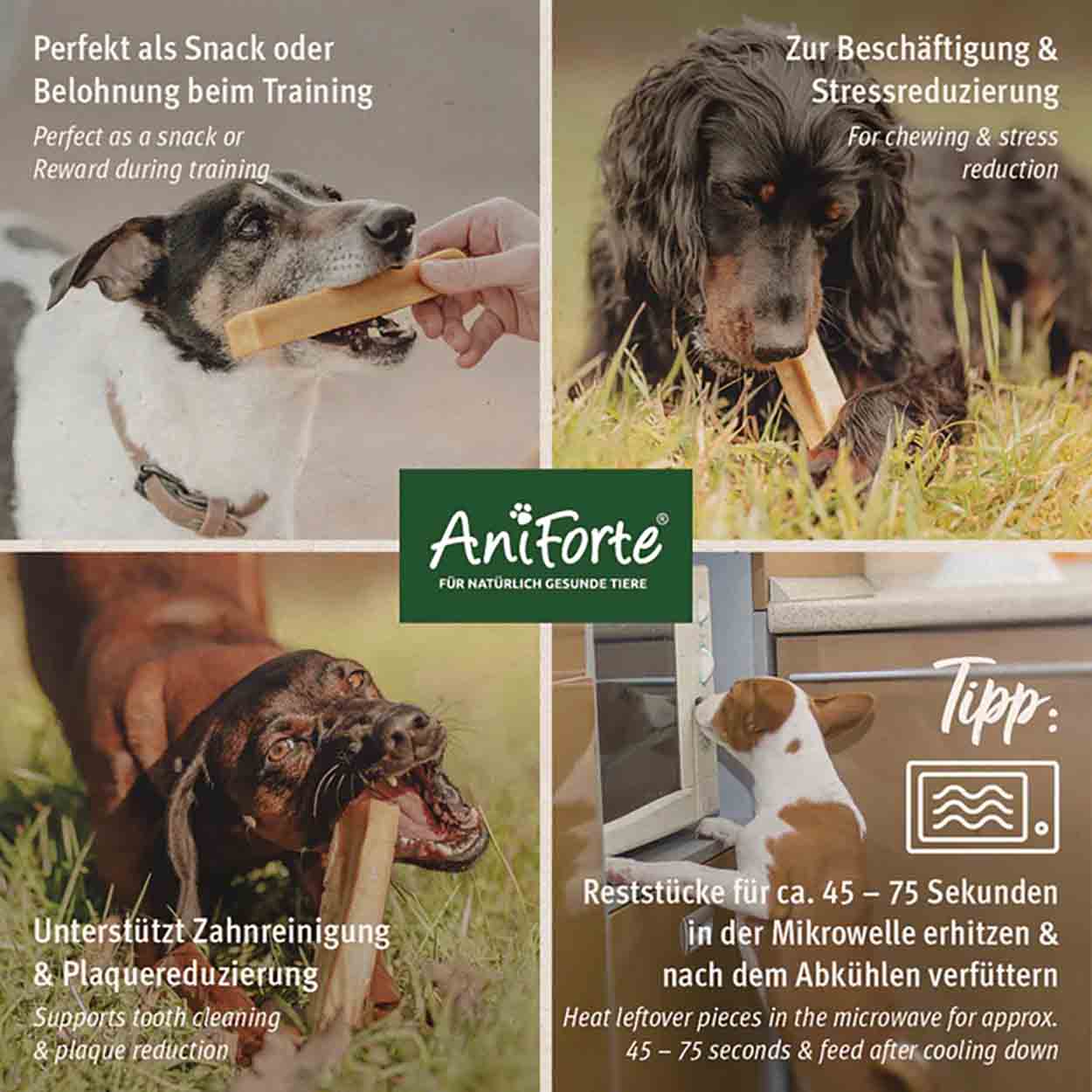 AniForte Käse Kauknochen Mini