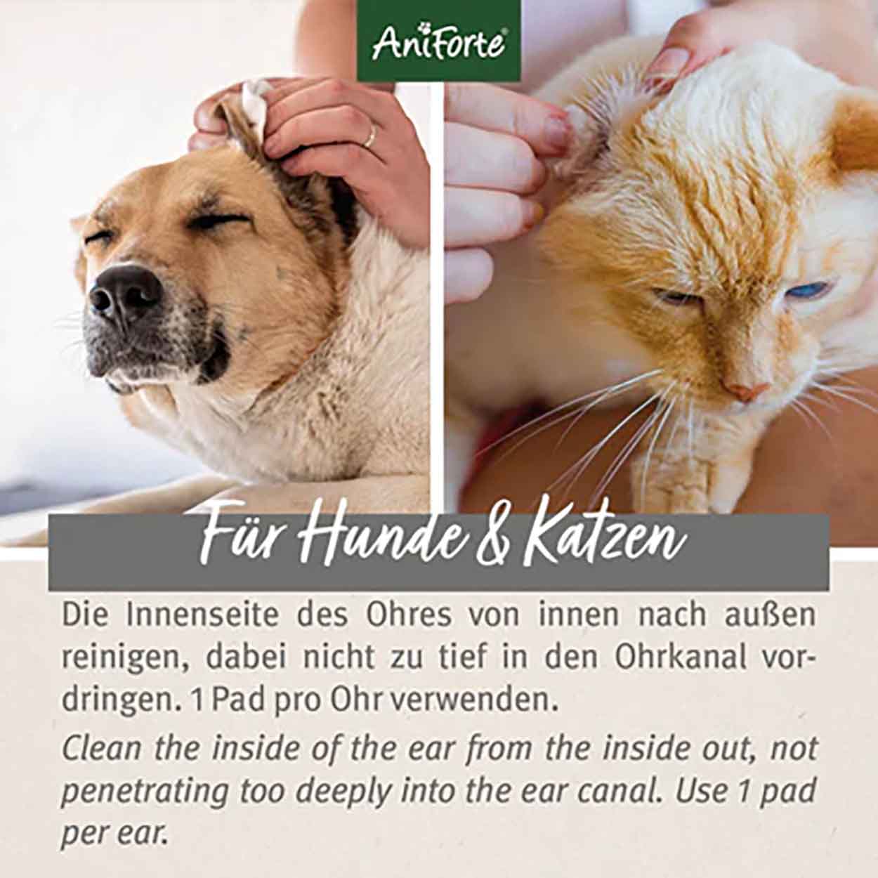 AniForte Ohren Reinigungspads Hund 100Stk