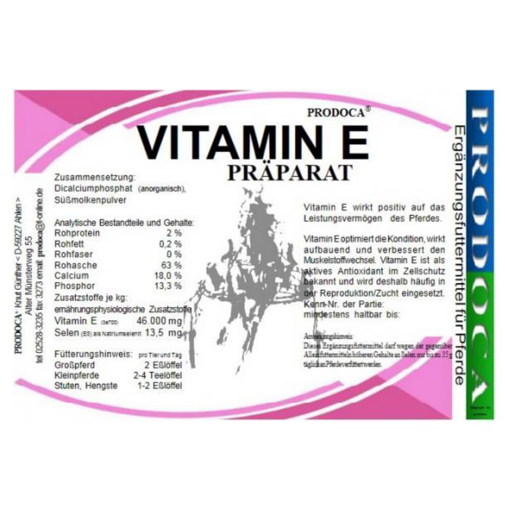 Prodoca Vitamin E Präparat Pferd