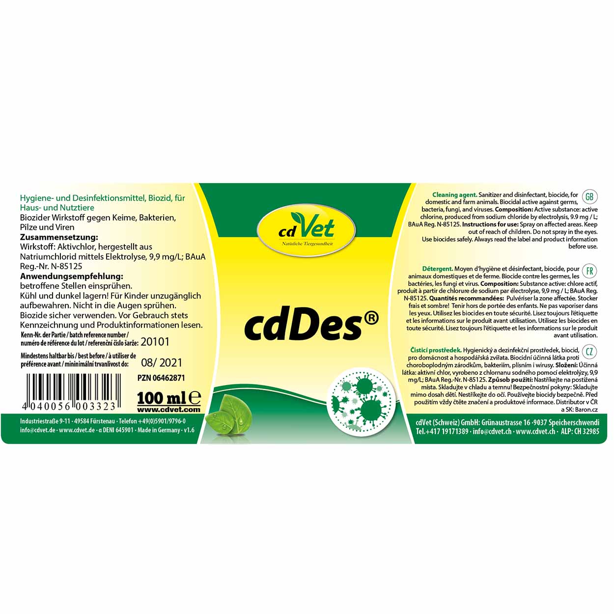 cdVet cdDes 100ml