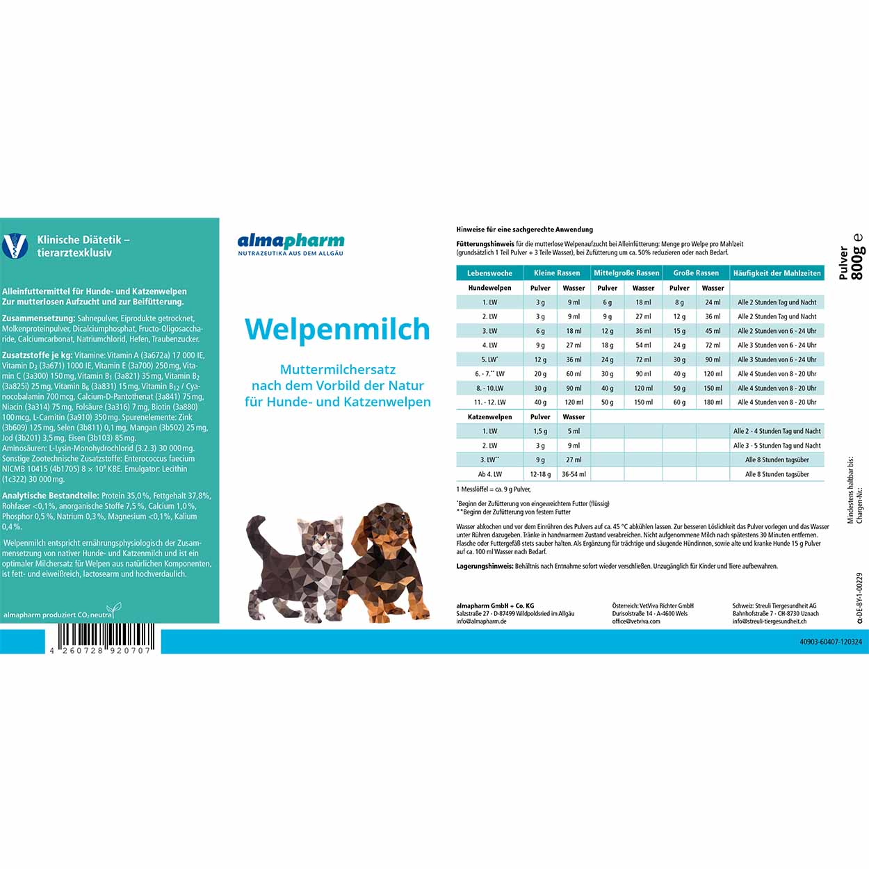 Welpenmilch 800g