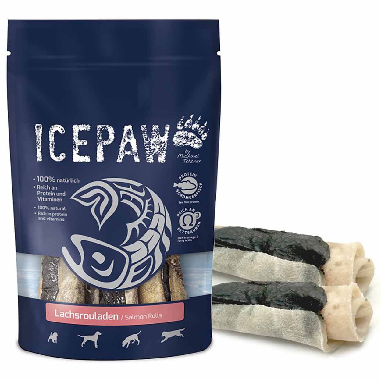 Icepaw Lachsrouladen 3Stk