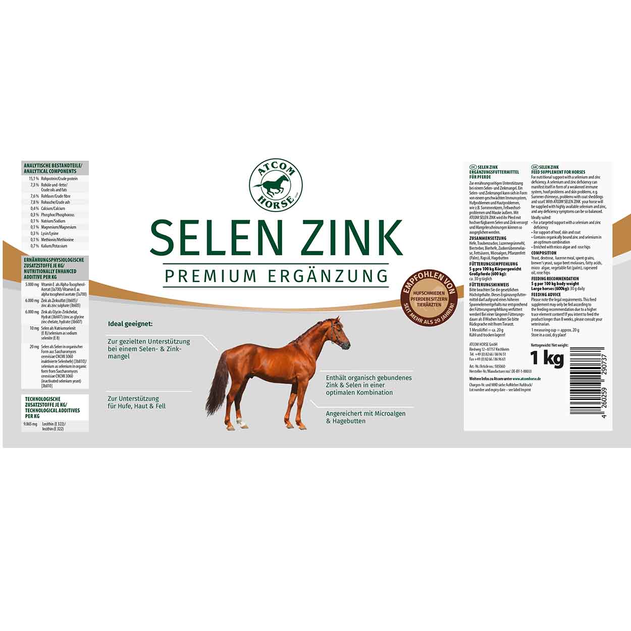 Atcom Selen Zink 1kg