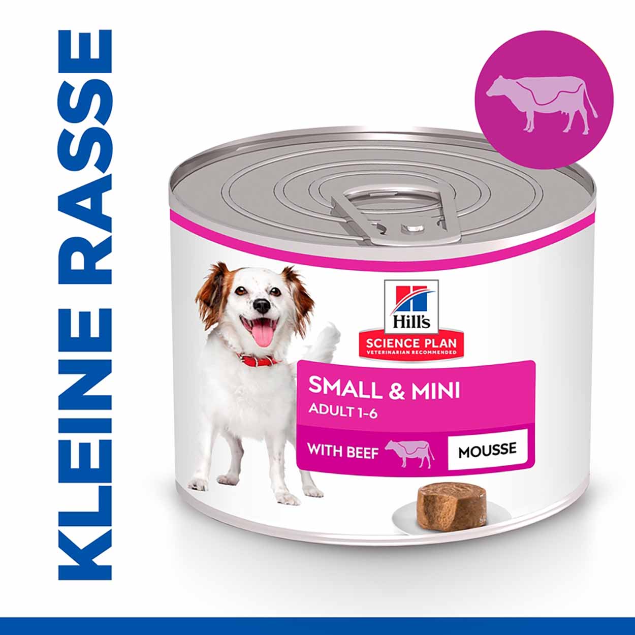 Hills Science Plan Hund Small & Mini Mature Adult Mousse Rind 12x200g