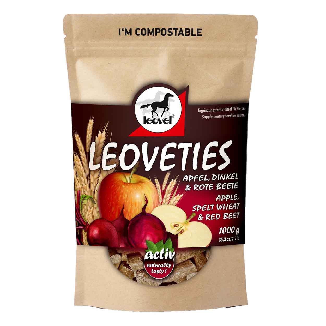 Leoveties Apfel Dinkel rote Beete 1kg