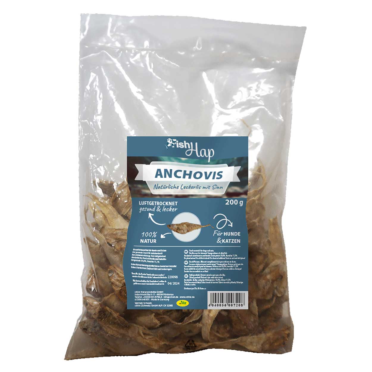 cdVet Fit-Hap FishHap Anchovis 200g