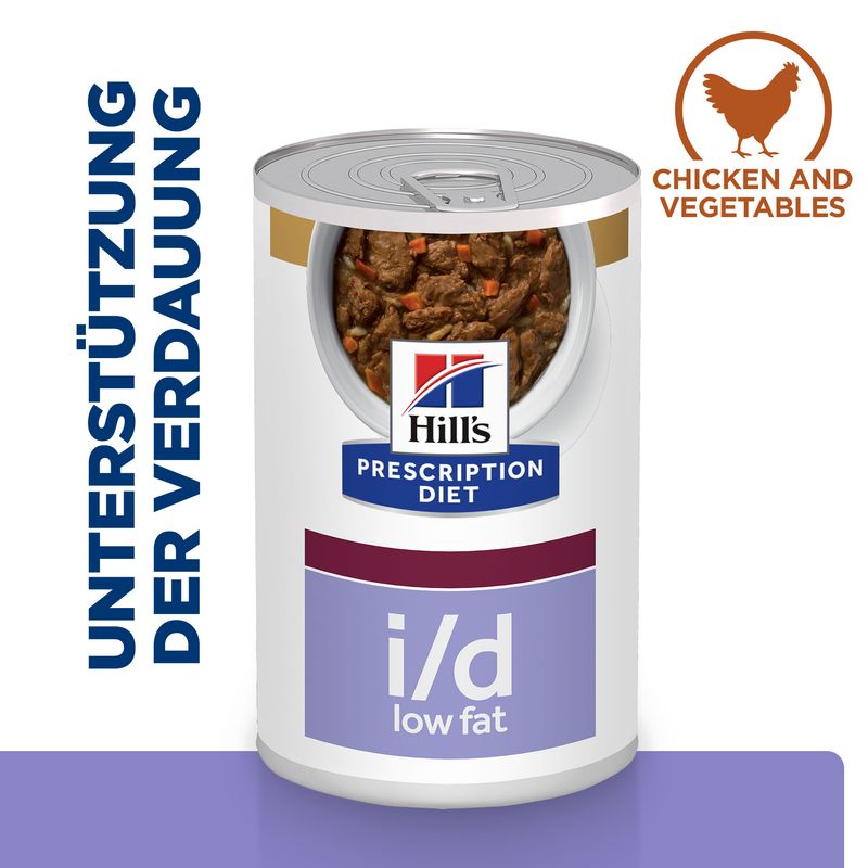 Hills Canine i/d low fat Ragout Huhn Gemüse 354g