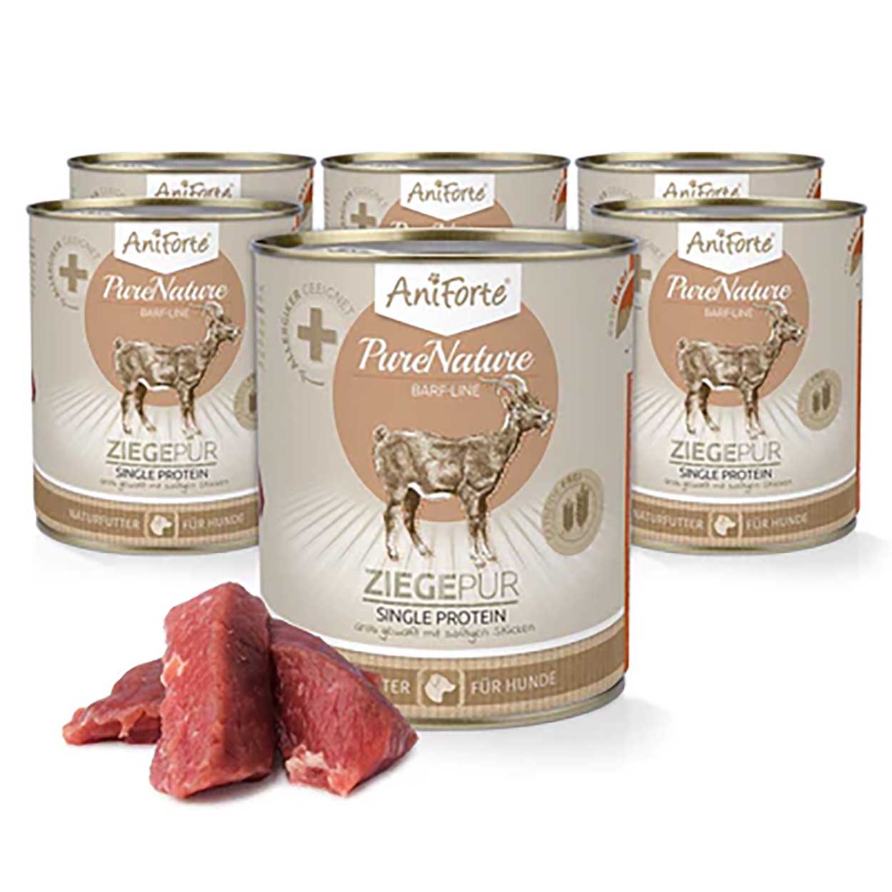 AniForte Pure Nature Ziege Pur 6x400g