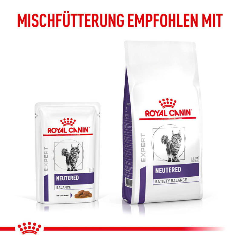 Royal Canin Katze Neutered Balance feine Stückchen in Soße 12x85g