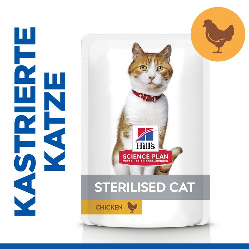 Hills Science Plan Katze Sterilised Cat Adult Huhn12x85g