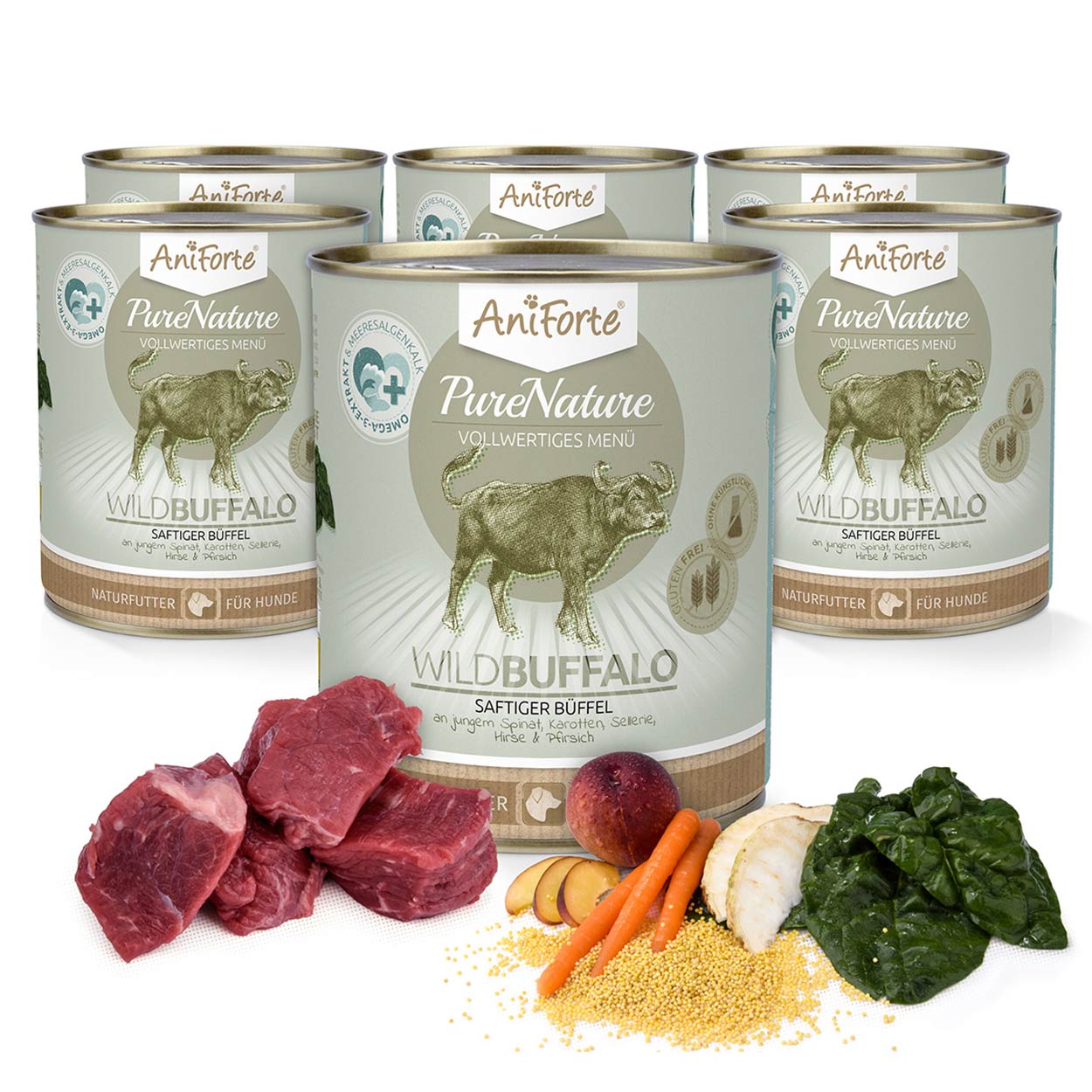 AniForte Pure Nature WildBuffalo 6x800g