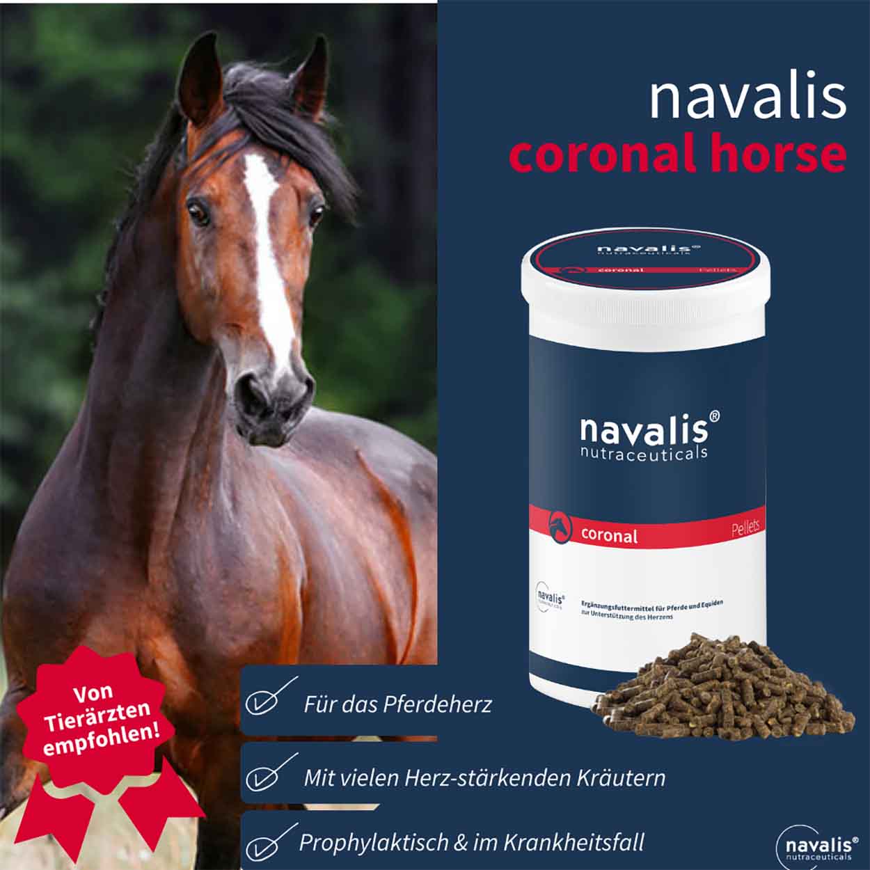 Coronal horse Pellets 800g