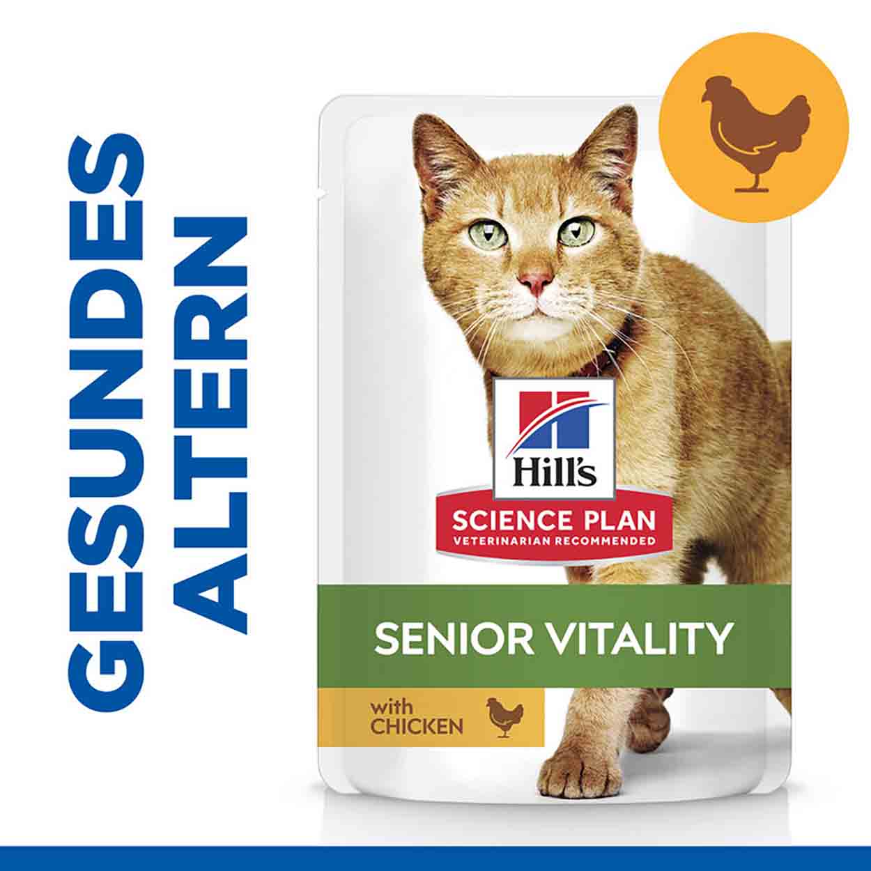 Hills Science Plan Katze Senior Vitality Mature Adult Huhn 12x85g