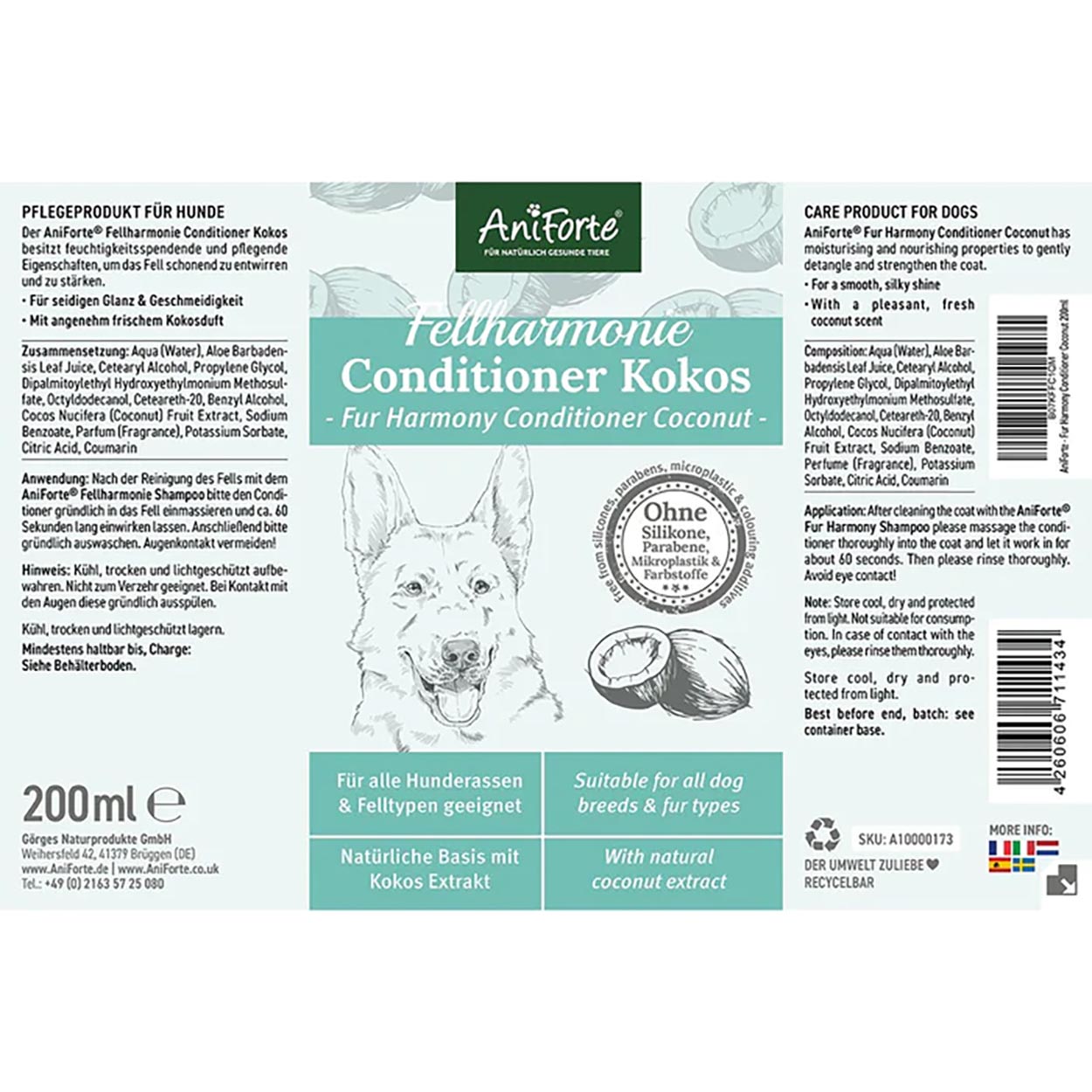 AniForte Fellharmonie Conditioner Kokos 200ml