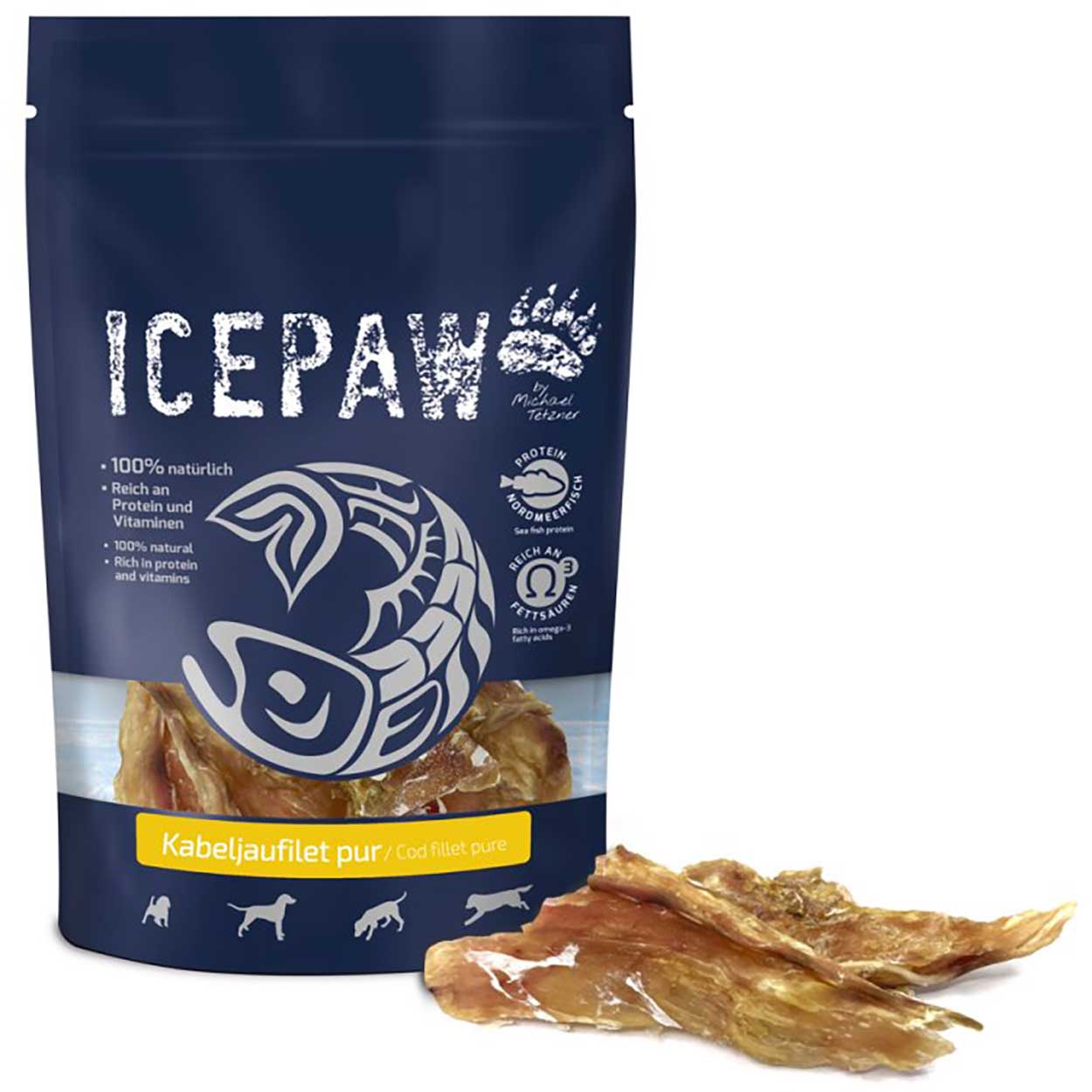 Icepaw Kabeljaufilet pur 150g