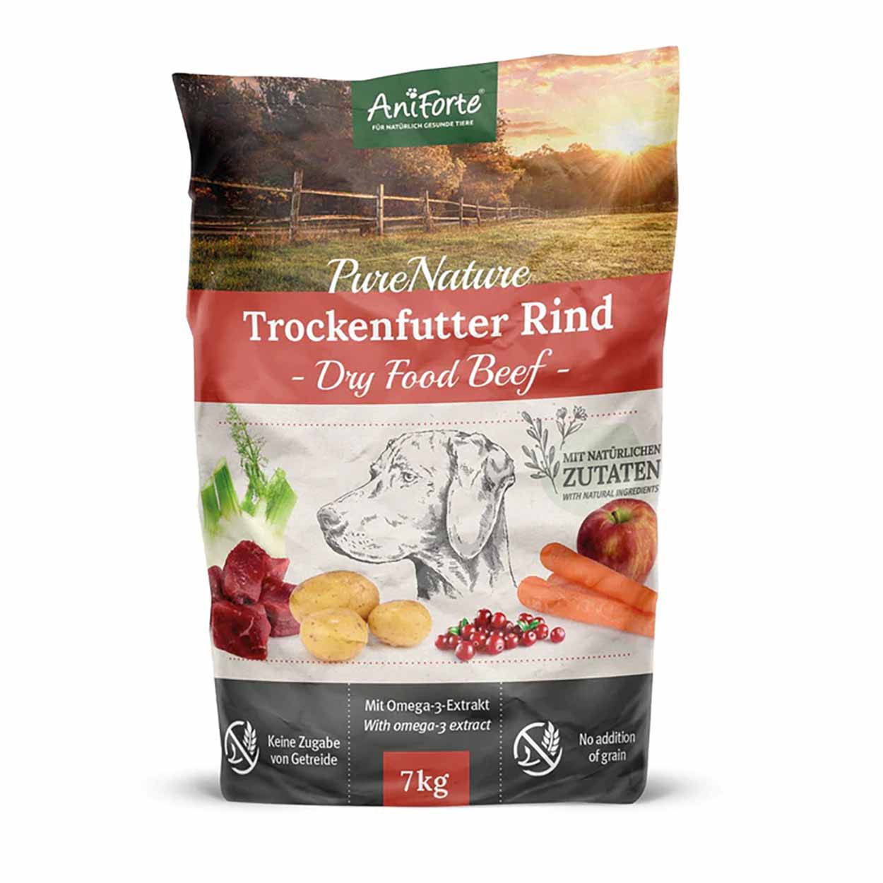 AniForte Pure Nature Trockenfutter Rind 7kg