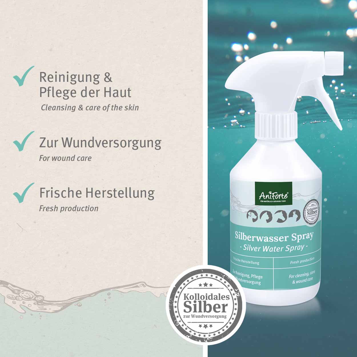 AniForte Silberwasser Spray 250ml