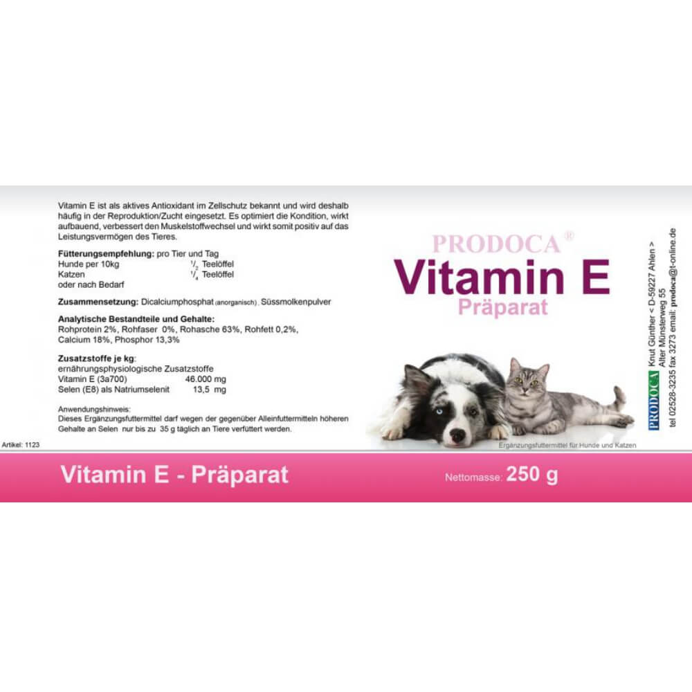 Prodoca Vitamin E-Präparat Hund