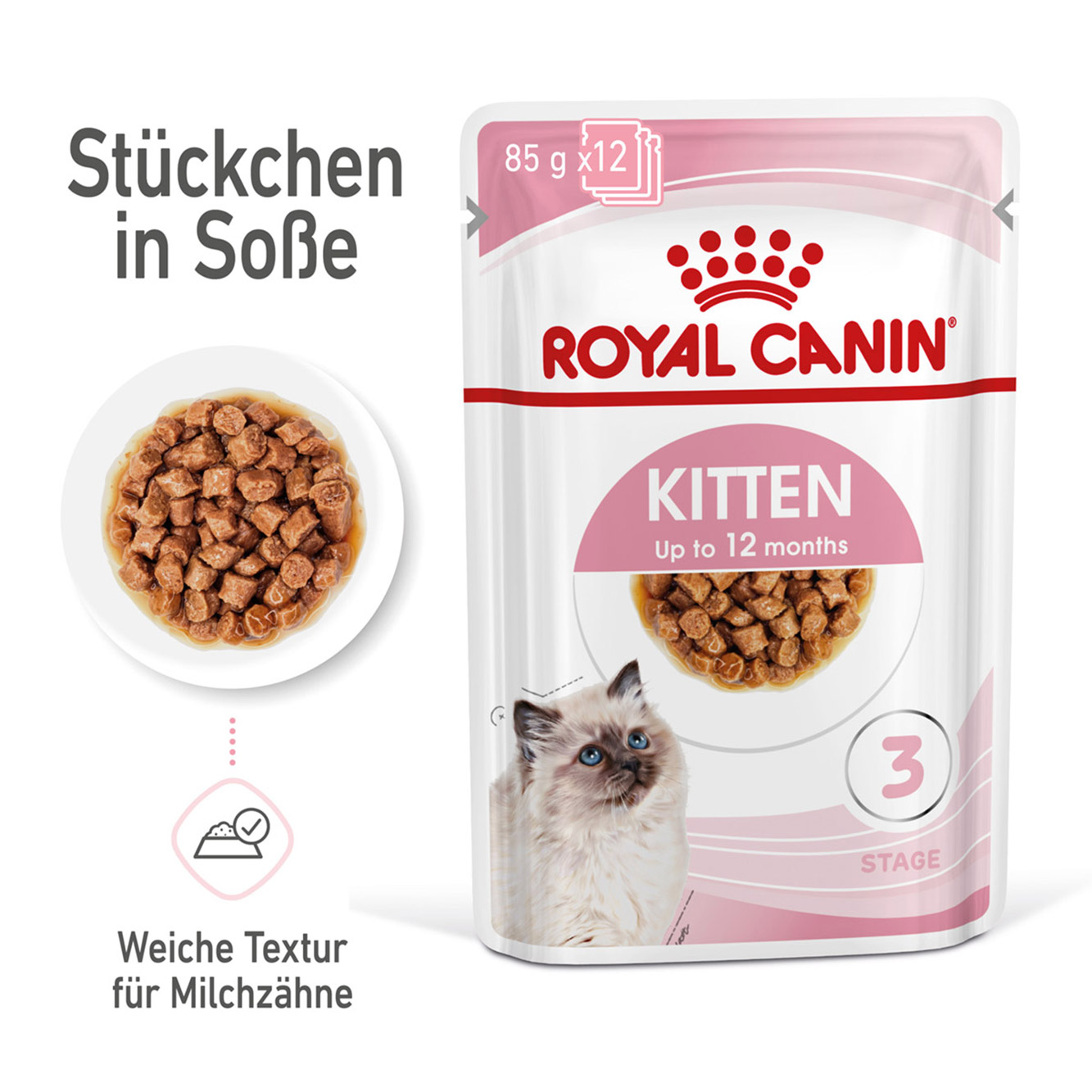 Royal Canin Katze Kitten Soße 12x85g