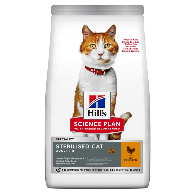 Hills Science Plan Katze Sterilised Cat Adult Huhn 10kg