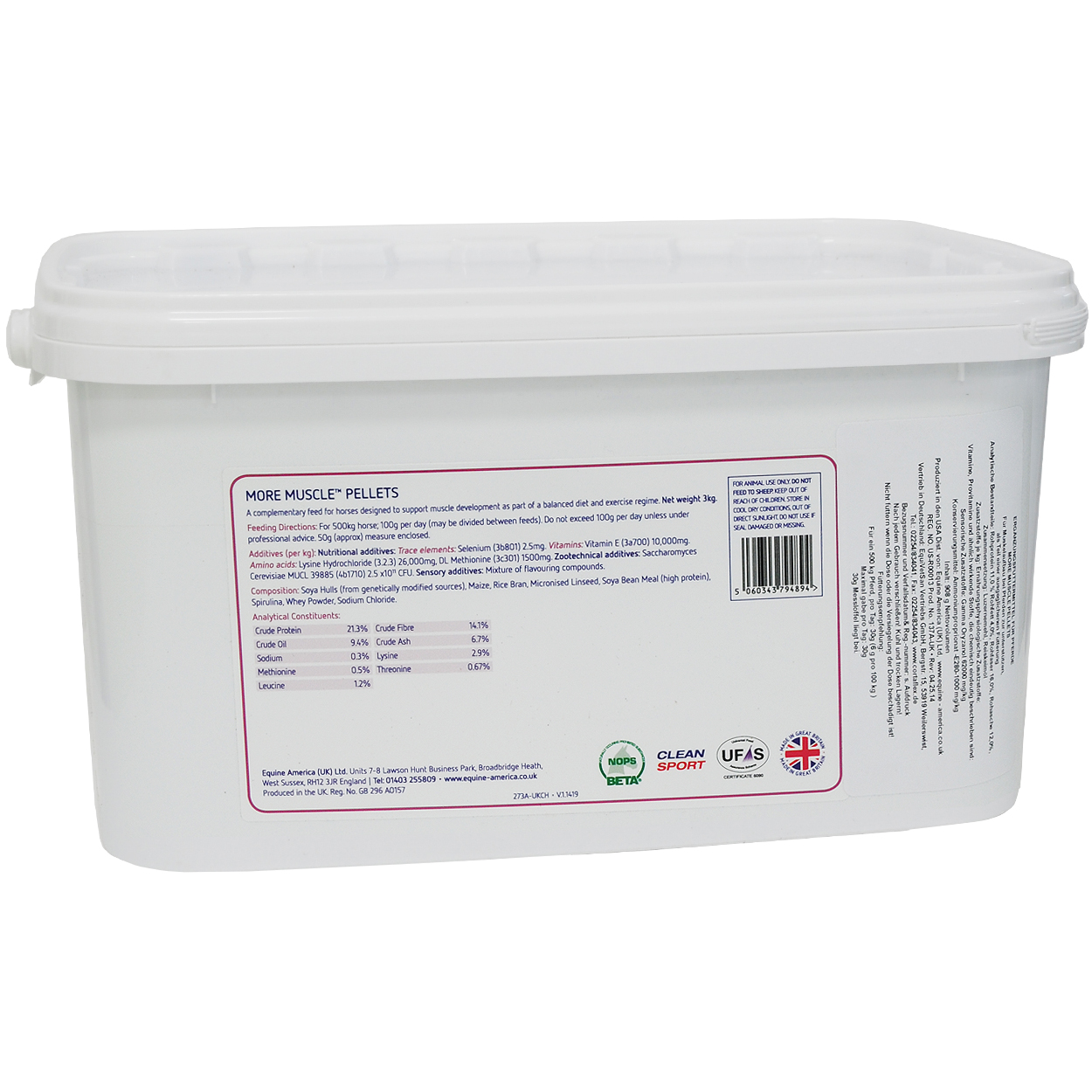 Equine More Muscle Pellets 10kg