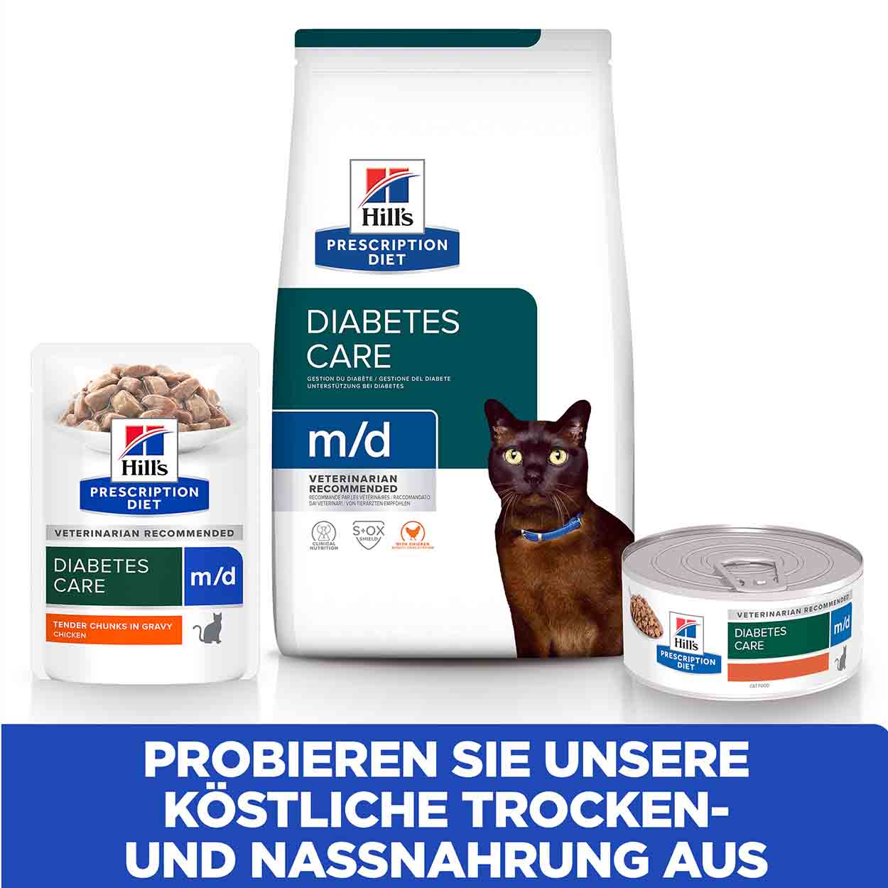 Hills Feline m/d mit Huhn 12x85g