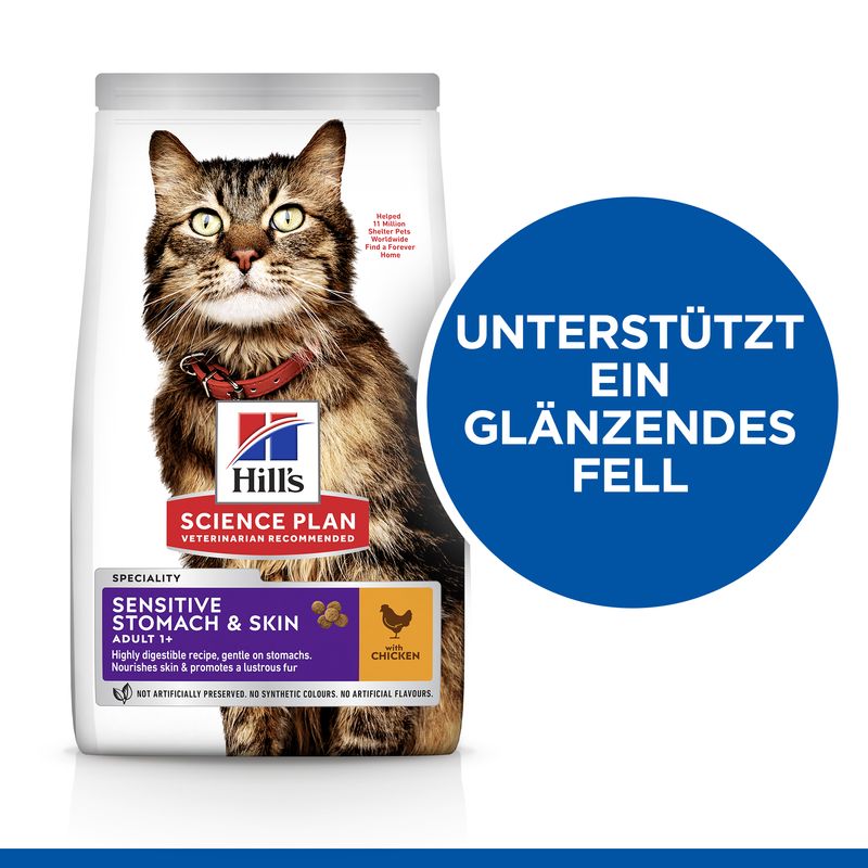 Hills Science Plan Katze Sensitive Stomach & Skin Adult 7kg