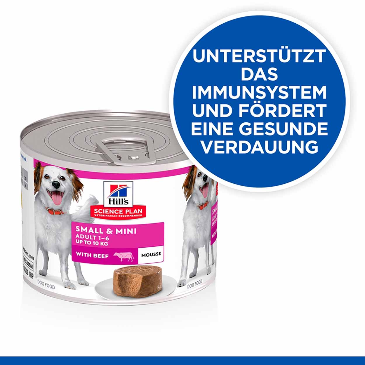 Hills Science Plan Hund Small & Mini Mature Adult Mousse Rind 12x200g