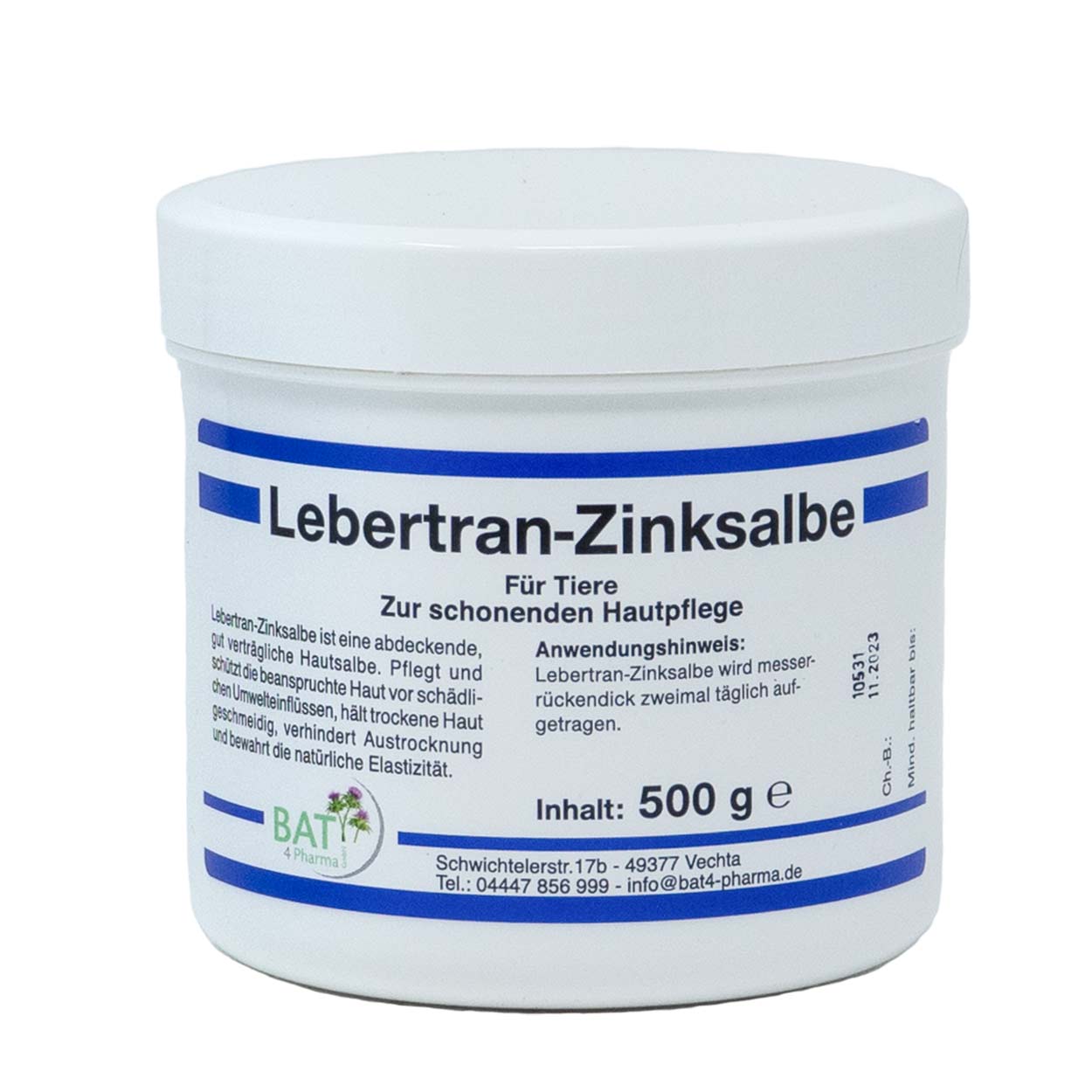 Lebertran-Zink-Salbe 500g