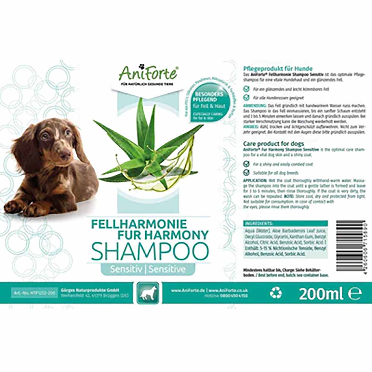 AniForte Fellharmonie Shampoo Sensitiv