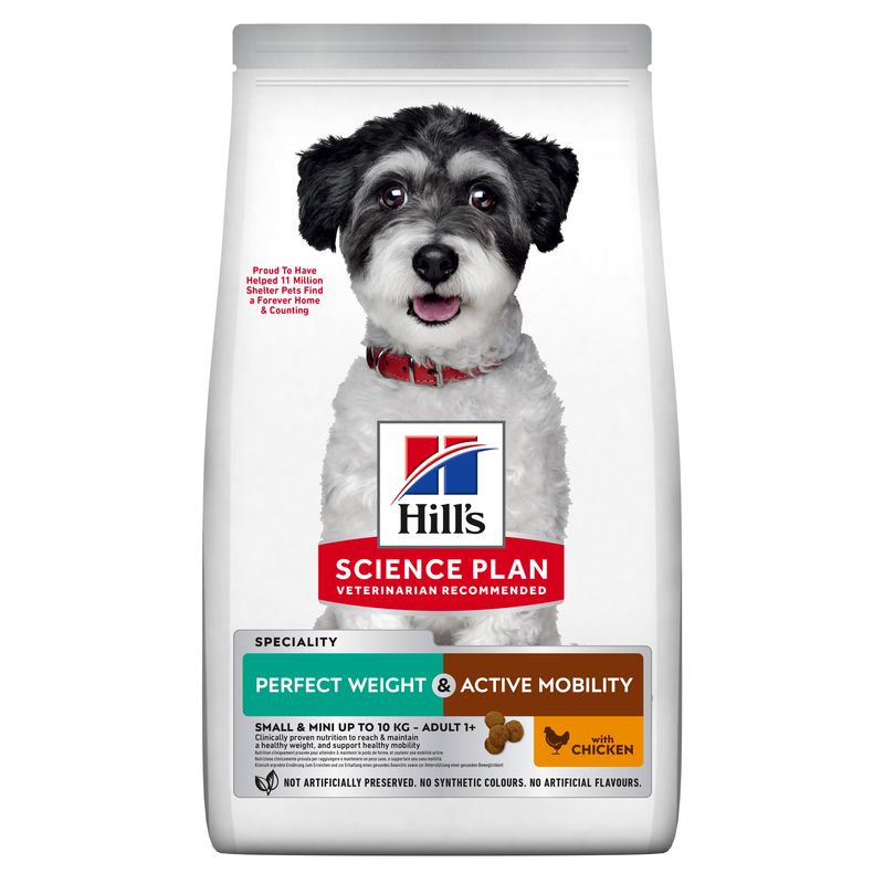 Hills Science Plan Hund Perfect Weight + Active Mobility Adult Mini Huhn 6kg