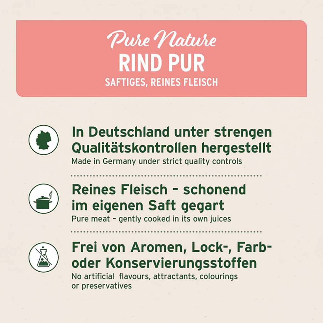 Aniforte Nassfutter Rind Pur