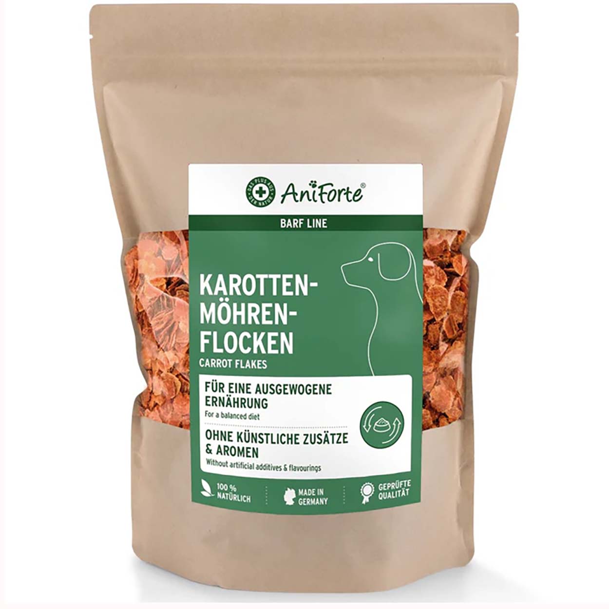 AniForte BARF-Line Karotten-Möhrenflocken 1kg