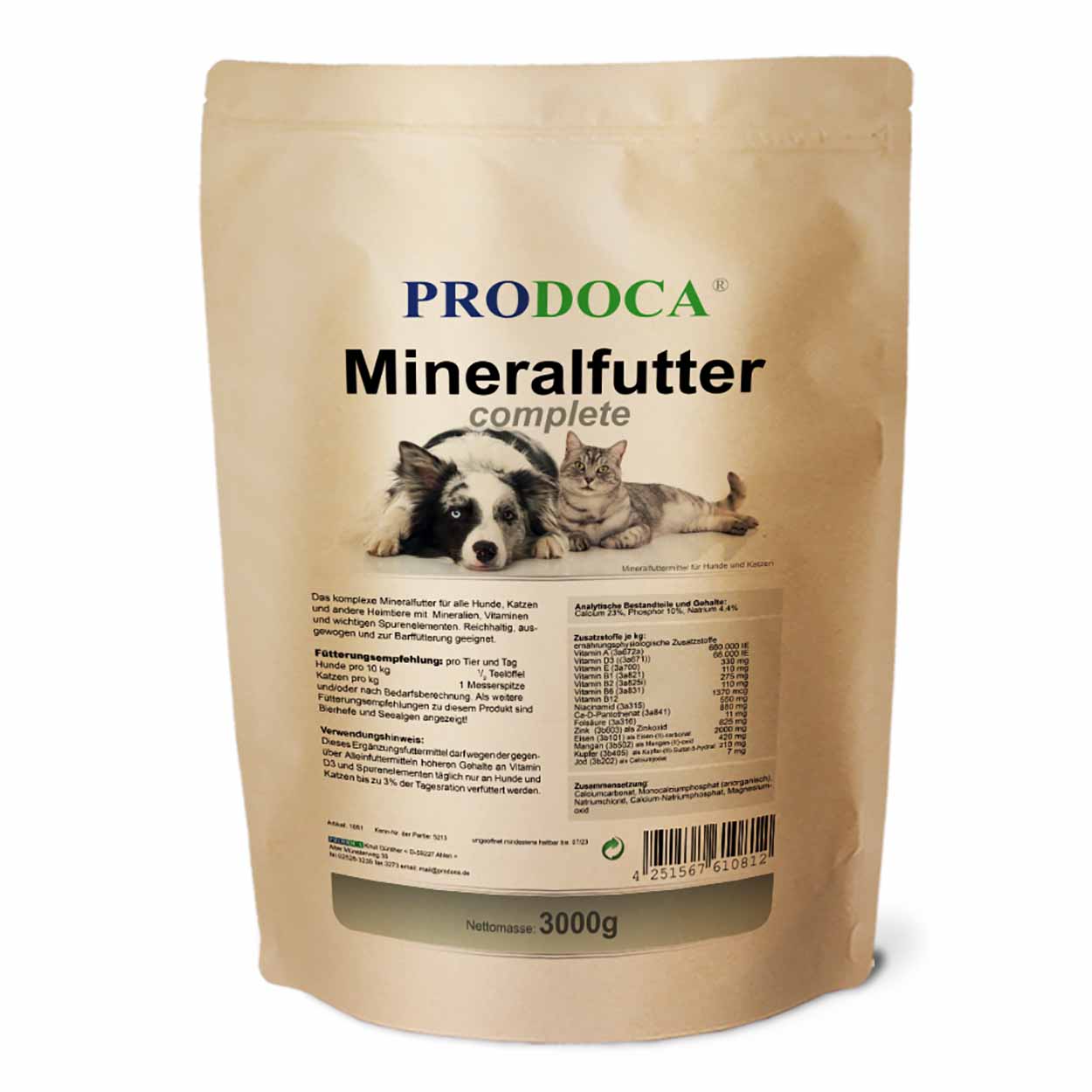 Prodoca Mineralfutter complete Hund