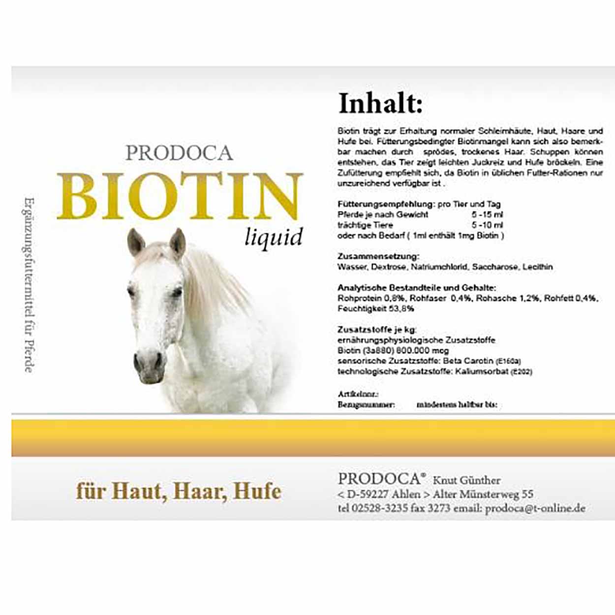 Prodoca Biotin liquid Pferd