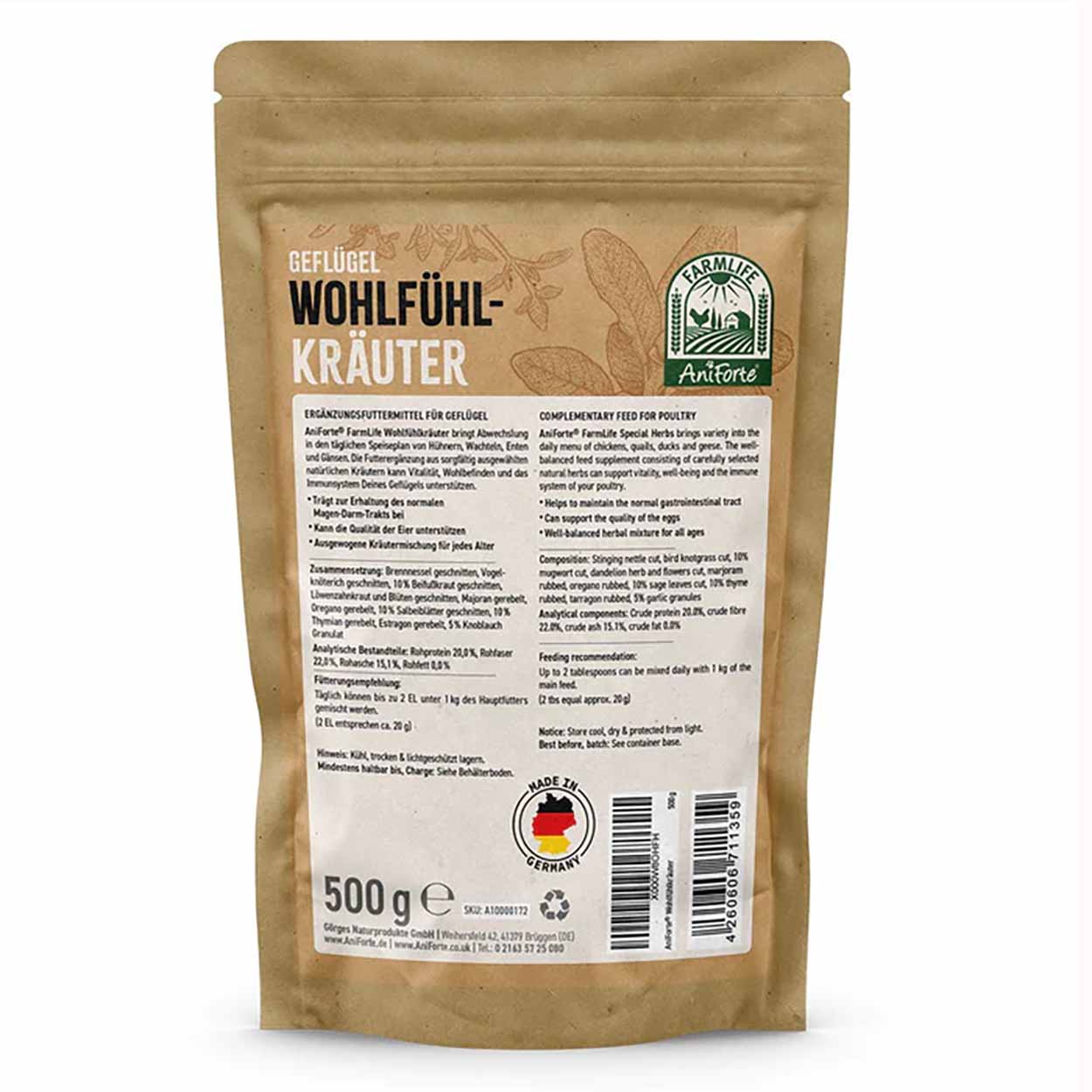 AniForte Farmlife Geflügel Wohlfühlkräuter 500g