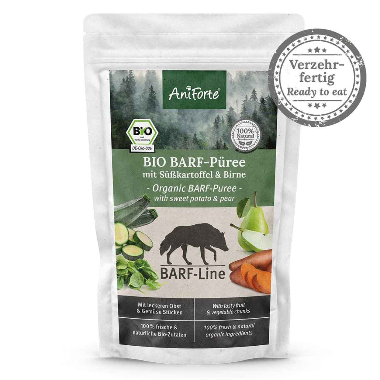 AniForte Bio BARF Püree Süßkartoffel & Birne 14x150g