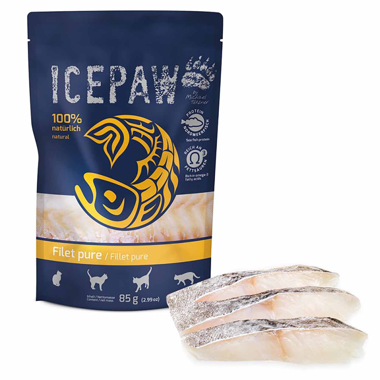 Icepaw Filet pure Katze 12x85g