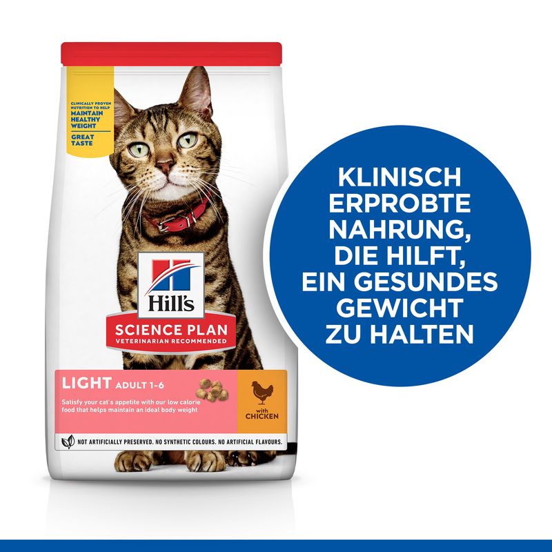 Hills Science Plan Katze Light Adult Huhn 10kg