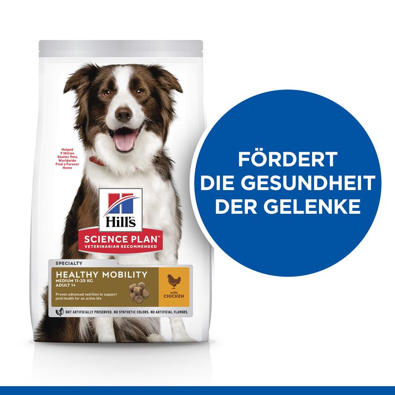 Hills Science Plan Hund Healthy Mobility Medium Adult Huhn 14kg