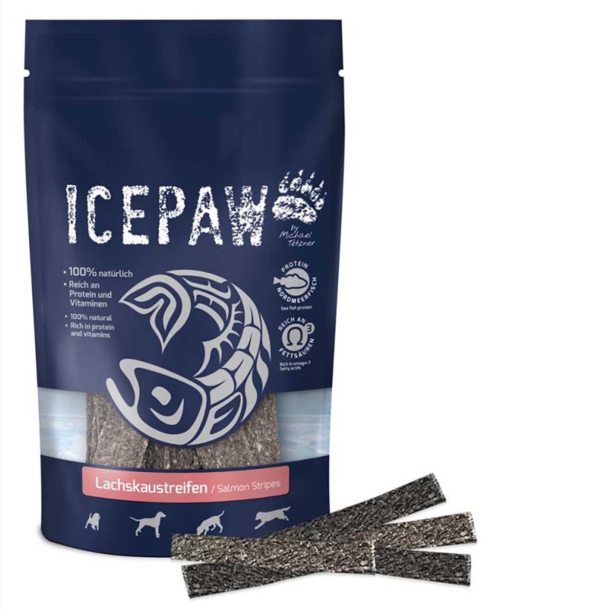 Icepaw Lachskaustreifen 15Stk