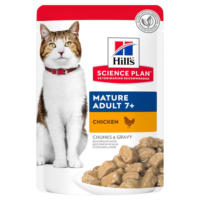 Hills Science Plan Katze Mature Adult 7+ Huhn 12x85g